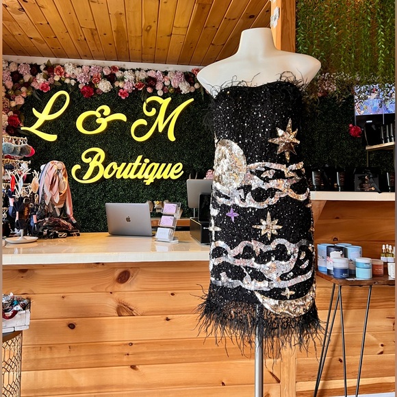 Strapless Cocktail Mini Dress - Picture 1 of 9